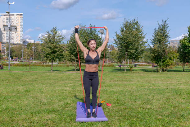 istock woman does exercise for deltoid muscles 1318161156