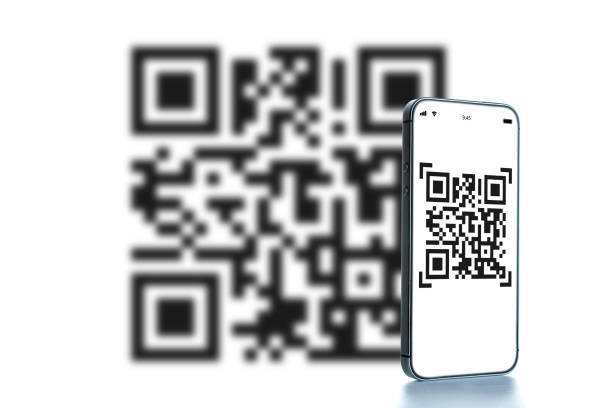 Qr code mobile. Digital mobile smart phone with qr code scanner on smartphone screen for online pay, scan barcode technology. Qrcode payment, online shopping , cashless technology concept código qr móvil. teléfono inteligente móvil digital con escáner de código qr en la pantalla del teléfono inteligente para la tecnología de código de barras de pago en línea, escanear. pago qrcode, compras en línea, concepto de tecnología sin ef