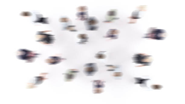 istock Blurred motion business people 1318164723