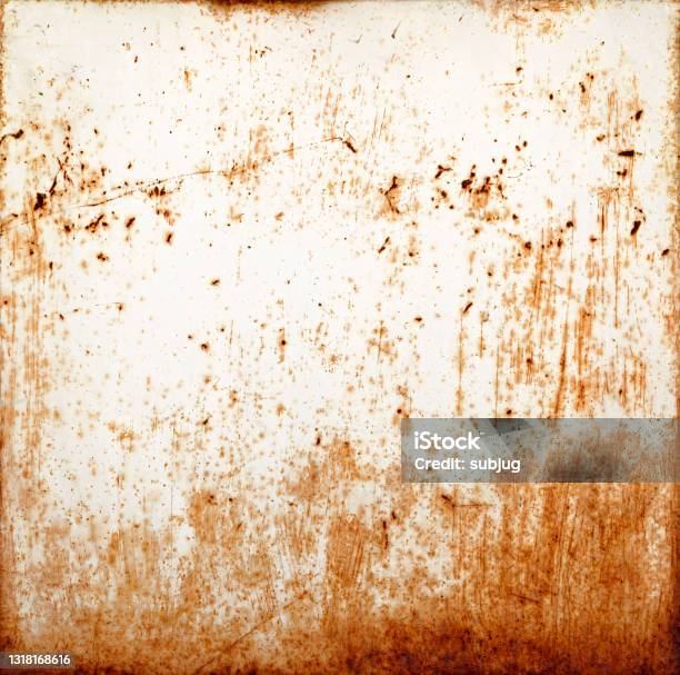 Rusty Gemalt Metall Hintergrund Stockfoto und mehr Bilder von Rostig - Rostig, Metall, Rostfarben