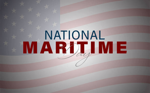 national maritime day in USA Vector Illustration of national maritime day. Abstract design and Background indian navy stock illustrations