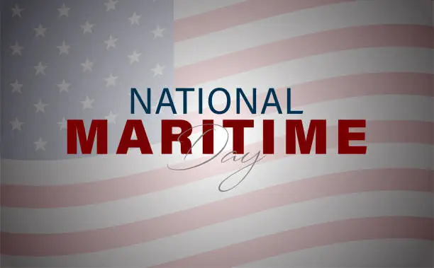 Vector illustration of national maritime day in USA