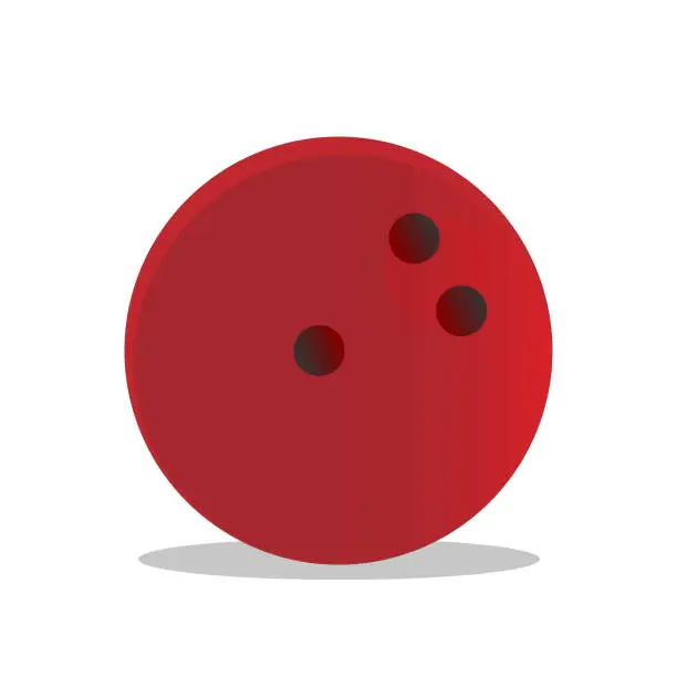 Vector illustration of Bowling ball