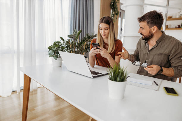 istock Couple at home 1318180979