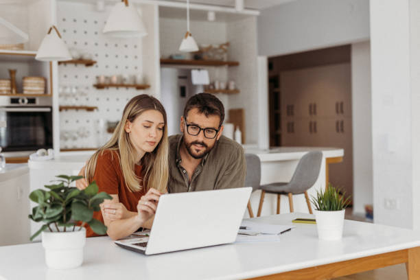 istock Couple at home 1318181059