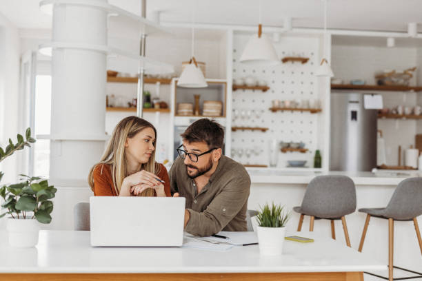 istock Couple at home 1318181351
