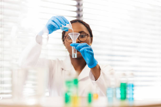 istock Woman scientist doing a chemical experiment in laboratory 1318184507