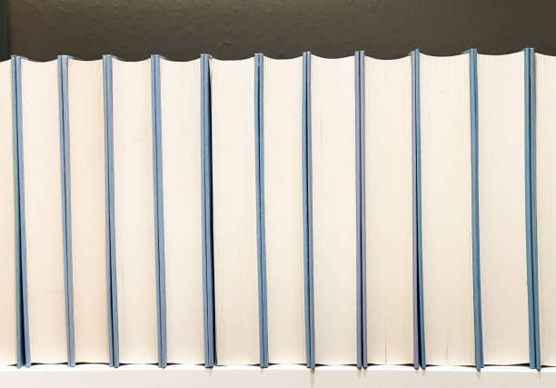 istock Row of generic books, trim side 1318184541