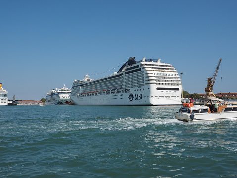 Venice, Italy - Circa September 2016: MS MSC Orchestra motor ship