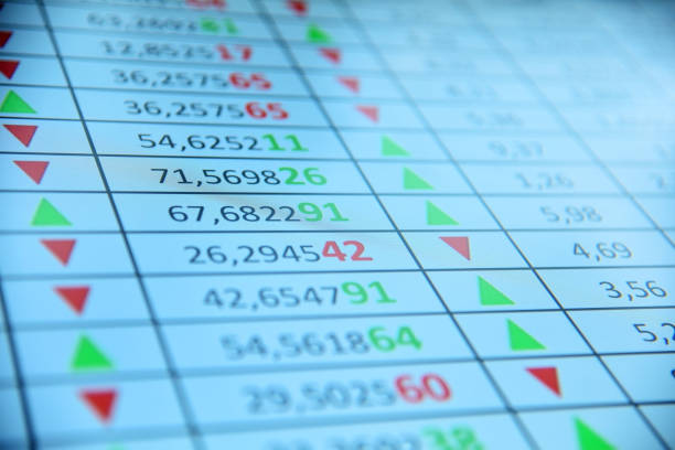 istock Stock market data and index on computer screen. 1318195296