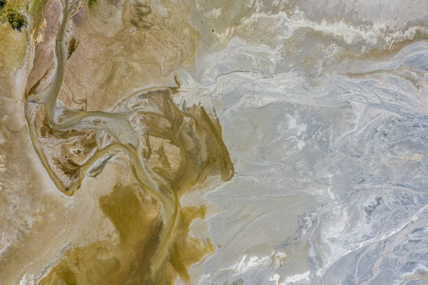 istock Power plant waste landfill aerial view 1318195637