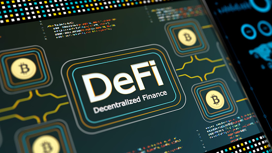 Financiación descentralizada deFi photo