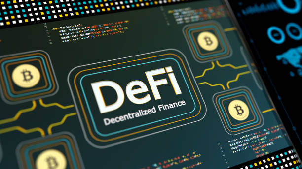 financiación descentralizada defi - descentralización fotografías e imágenes de stock