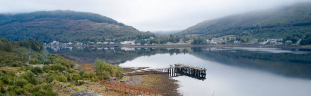 istock Pier aerial view above Loch Long at Arrochar 1318200632