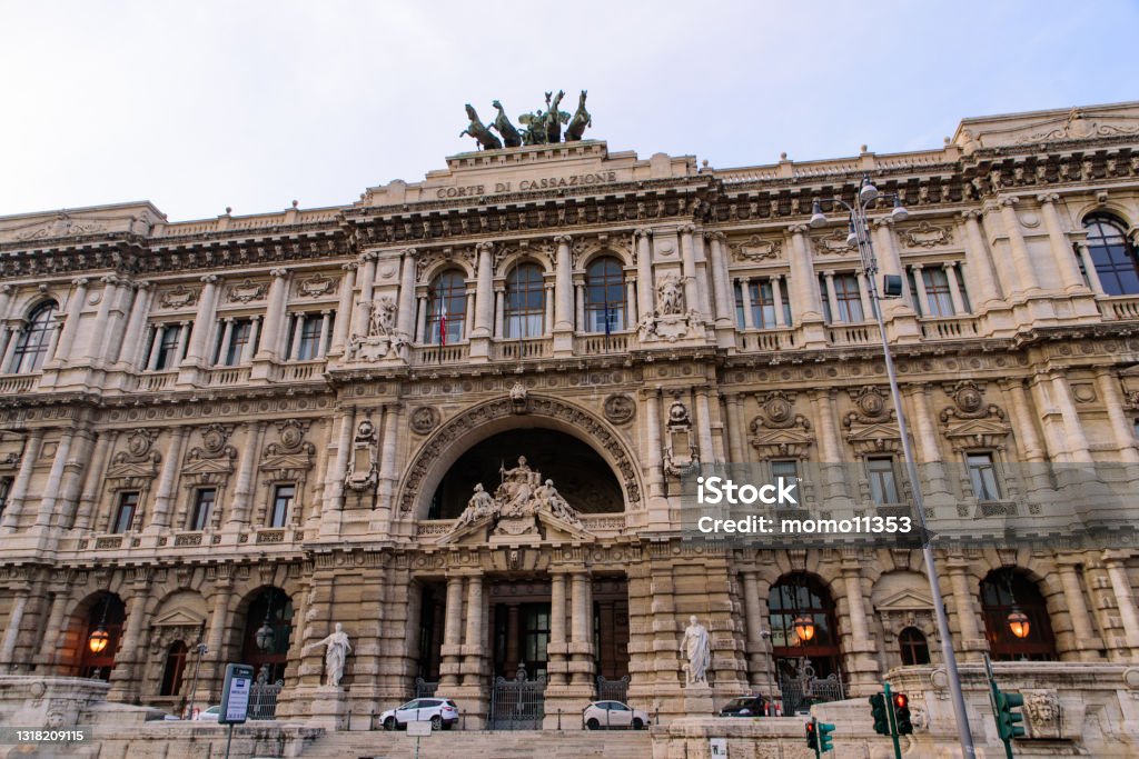 Palace of Justice, home to Supreme Court of Cassation and the Judicial Public Library, in Rome, Italy Italy Stock Photo