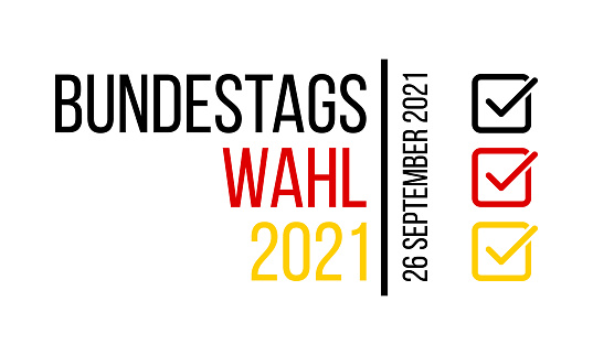 Bundestagswahl 2021 Pemilihan Federal Jerman Spanduk Vektor Datar Atau Bundestagswahl 2021 Pemilihan Federal Jerman Spanduk Vektor Datar Atau