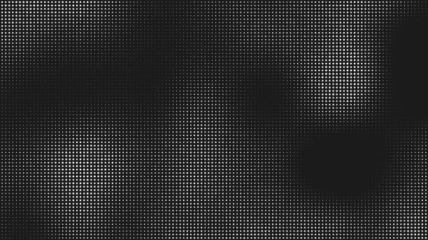Photo of black and white halftone dotted gradient