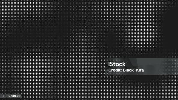 Black And White Halftone Dotted Gradient Stock Photo - Download Image Now - Pattern, Half Tone, Textured