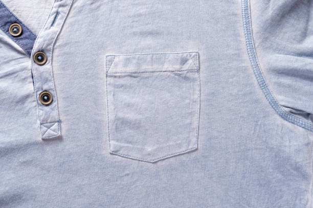 istock Textile Background with Pocket and Buttons for Fabric Wallpaper. 1318229734