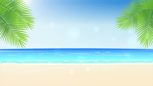 Cartoon Beach Background Stock Videos and Royalty-Free Footage - iStock