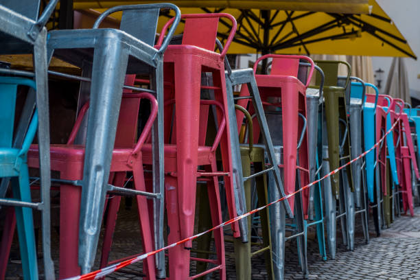 istock Closed outdoor restaurant 1318237810