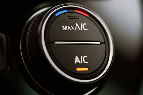 istock Car air conditioning system. Air condition switched on 1318239799