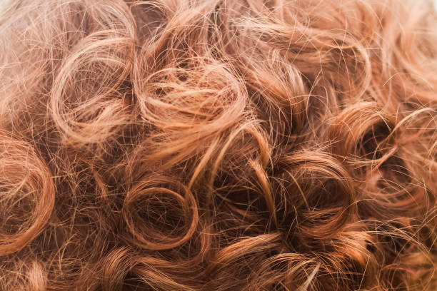 istock Curly red hair, close up photo. 1318241667