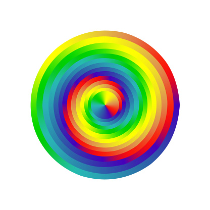 Spectro Color Wheel Spectrum Color Wheel On White Background Stock Illustration - Download ...