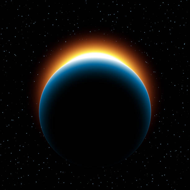 kuvapankkikuvitukset aiheesta planeetan auringonnousu - planet space