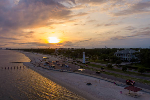 Biloxi, Mississippi at sunset