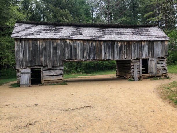 istock Historic rustic wooden animal barn 1318249209