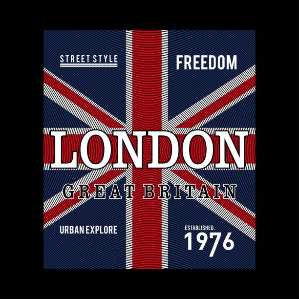 Vector illustration on the theme of LONDON. Typography, t-shirt graphics, poster, print, banner, flyer, postcard - Vector. Vector illustration on the theme of LONDON. Typography, t-shirt graphics, poster, print, banner, flyer, postcard - Vector. london fashion stock illustrations