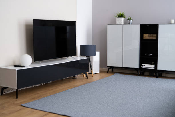 istock Living Room Interior With Wooden Floor 1318255405