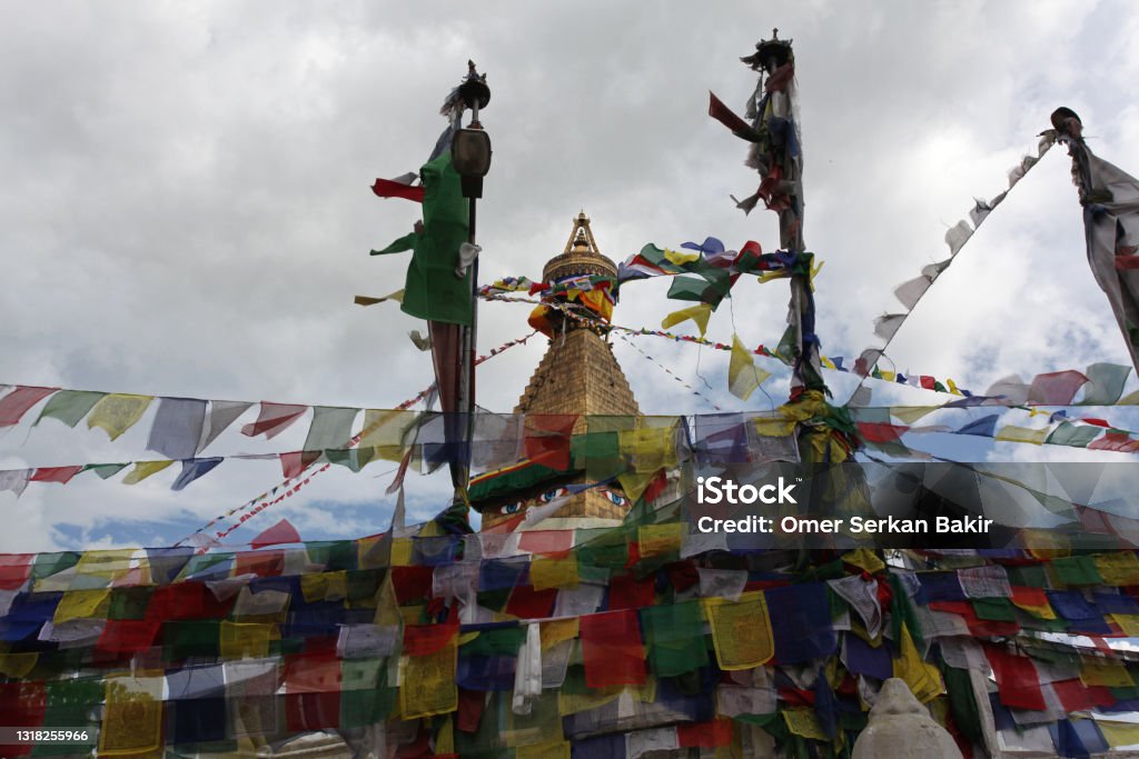 Boudhanath stupa in Kathmandu Bodnath Stupa Stock Photo