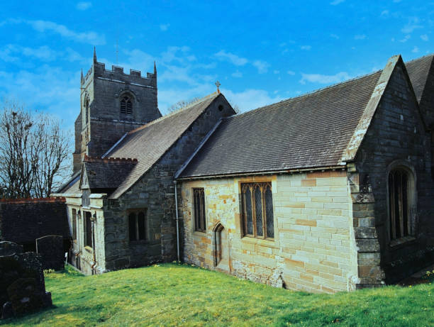 igreja inglesa da inglaterra anglicana igreja paróquia protestante midlands inglaterra reino unido - beoley - fotografias e filmes do acervo