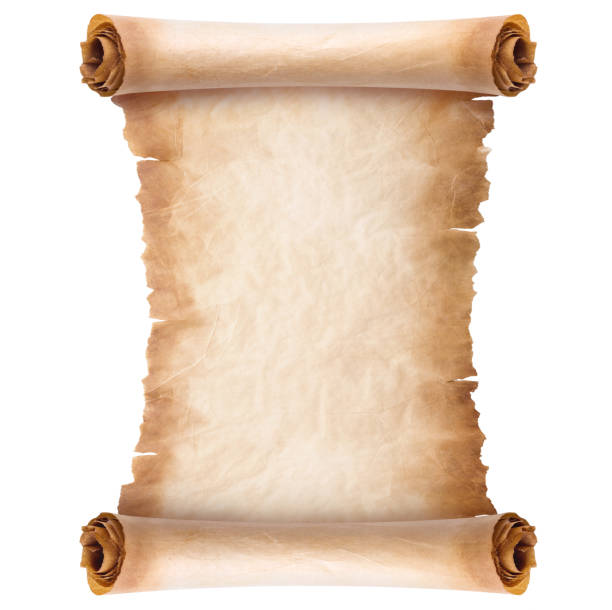 istock old parchment paper scroll sheet vintage aged or texture isolated on white background 1318259040
