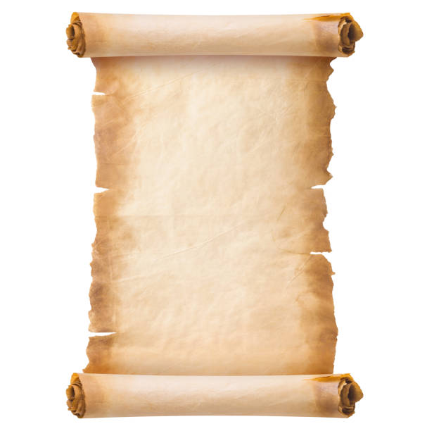 istock old parchment paper scroll sheet vintage aged or texture isolated on white background 1318259125