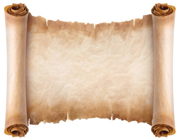istock old parchment paper scroll sheet vintage aged or texture isolated on white background 1318259207