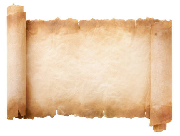 istock old parchment paper scroll sheet vintage aged or texture isolated on white background 1318259284