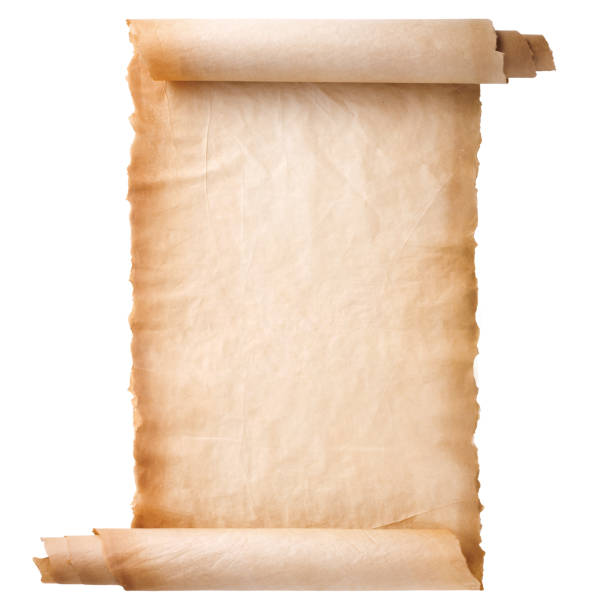 istock old parchment paper scroll sheet vintage aged or texture isolated on white background 1318259341