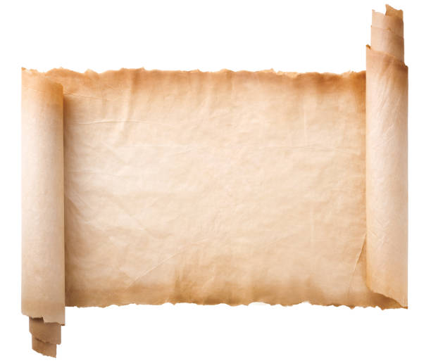 istock old parchment paper scroll sheet vintage aged or texture isolated on white background 1318260088