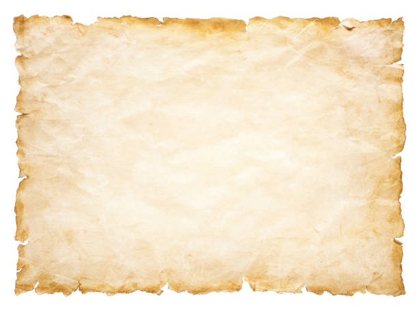 istock old parchment paper sheet vintage aged or texture isolated on white background 1318260326