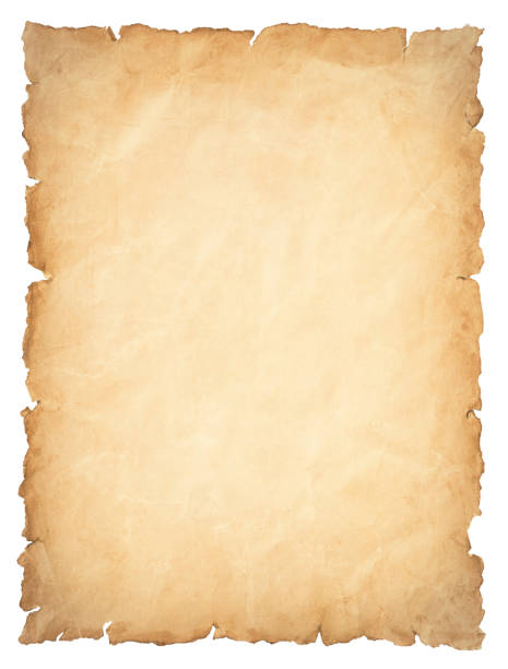 istock old parchment paper sheet vintage aged or texture isolated on white background 1318261279