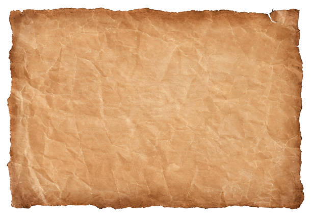 istock old parchment paper sheet vintage aged or texture isolated on white background 1318261383