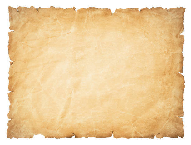 istock old parchment paper sheet vintage aged or texture isolated on white background 1318261429