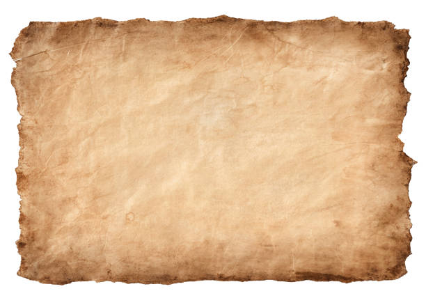 istock old parchment paper sheet vintage aged or texture isolated on white background 1318262053
