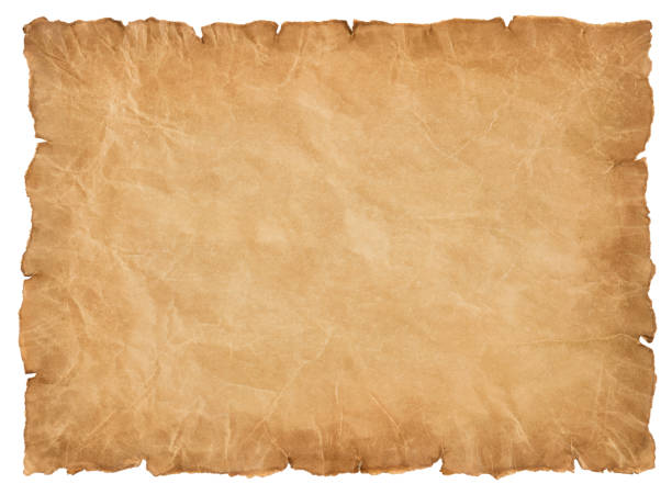 istock old parchment paper sheet vintage aged or texture isolated on white background 1318262080