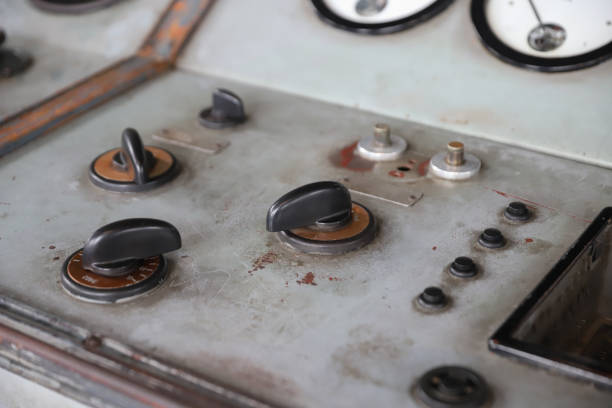 istock Control Panel of an old Power Plant 1318263479