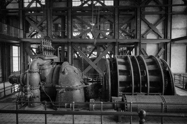 istock Old Engine of an old Power Plant 1318263513
