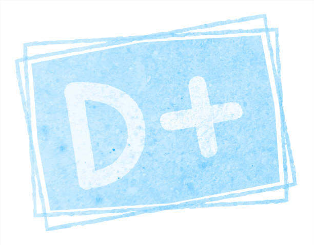 パステルライトブルー色大文字または大文字のアルファベットまたは文字dの後にプラスまたは正の符号が続き、水平風化したパステルスカイブルー色のフレーム付きグランジ壁テクスチャベ - d key点のイラスト素材／クリップアート素材／マンガ素材／アイコン素材
